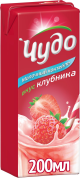 БЗМЖ Чудо молочное клубника 2% 200мл пак