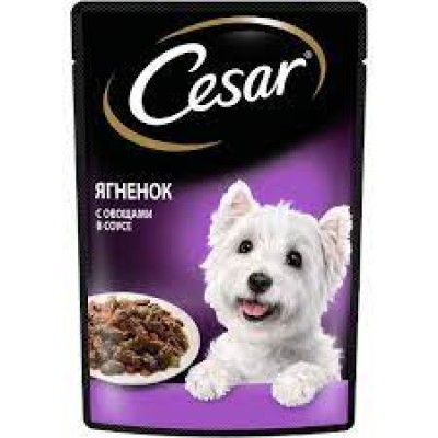 Cesar пауч для собак Ягненок с овощами 85г