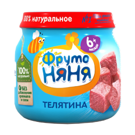 Пюре Фруто Няня Мясное из телятины 80г ст/б