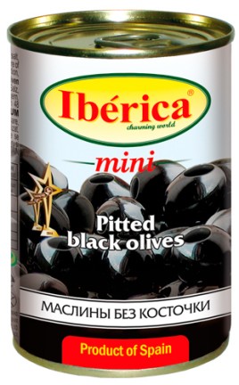 Маслины Иберика без косточки ж/б 300гр