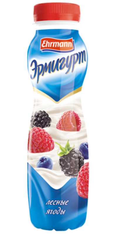 Йогурт Эрмигурт питьевой 1,2% лесные ягоды 290гр