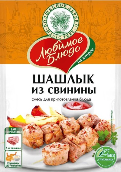 Смесь для приготовления блюда "Шашлык из свинины" 30г.