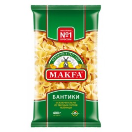 Макфа Макаронные изделия Бантики 400г.