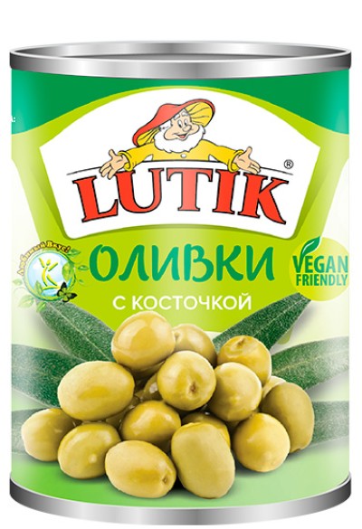 LUTIK Оливки с/к 280мл ж/б ключ
