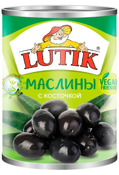 LUTIK Маслины с/к 280мл ж/б