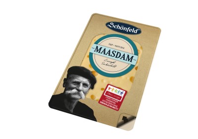 БЗМЖ Сыр Маасдам Schonfeld 45% 125гр нарезка