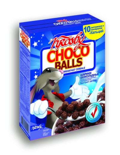 Готовые завтраки Шоколадные шарики Кросби 200г.