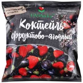 Ливанта Фруктово-ягодный коктейль зам. 300г