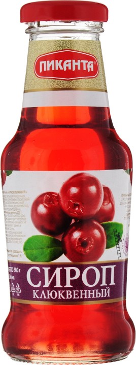 Сироп клюква Пиканта 300 г