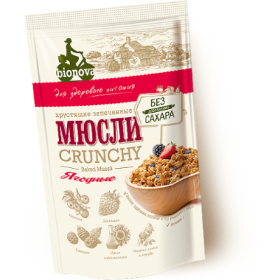 Мюсли Ягодные 400гр Бионова