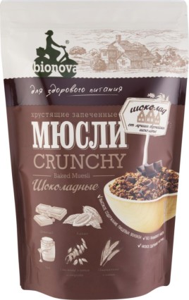 Мюсли Шоколадные 400гр Бионова