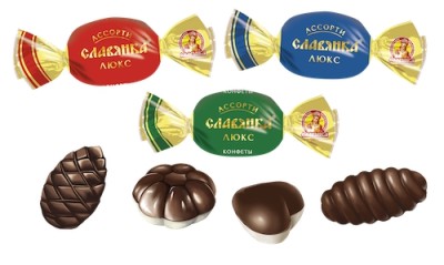 Конфеты  Ассорти люкс шоколадные 1кг Славянка