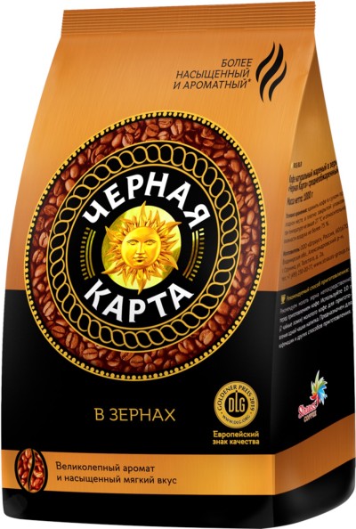 Кофе Черная Карта зерно 1кг пакет