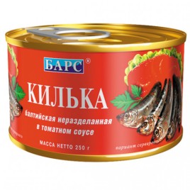 Килька н/р. бал. в т/с.Барс 250г.