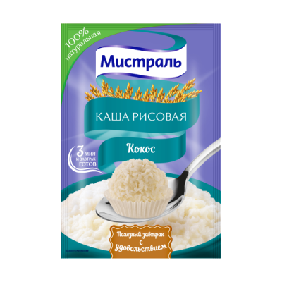 Мистраль Каша рисовая Кокос 30г