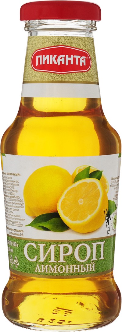 Сироп лимонный Пиканта 300 г