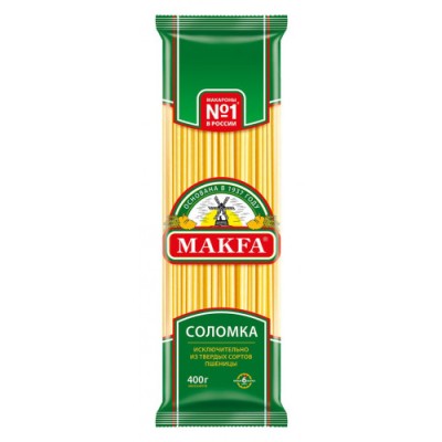 Макфа Макаронные изделия Соломка 400г