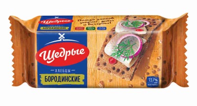 Хлебцы Щедрые бородинские 100г