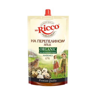 Майонез Mr.Ricco На Перепелином яйце 67% 205г