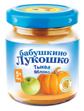 Бабушкино Лукошко Пюре 100гр./Тыква яблоко/