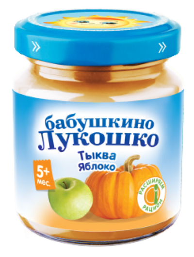 Бабушкино Лукошко Пюре 100гр./Тыква яблоко/