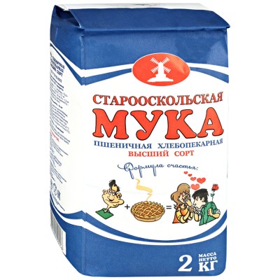 Мука "Старооскольская" в/с 2кг.
