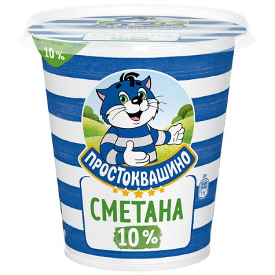 БЗМЖ Сметана Простоквашино 10% 300гр