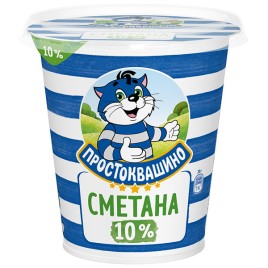 БЗМЖ Сметана Простоквашино 10% 300гр