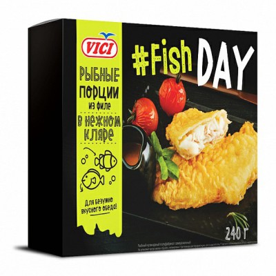 Рыбные порции из филе в нежном кляре 240г Fish Day VICI