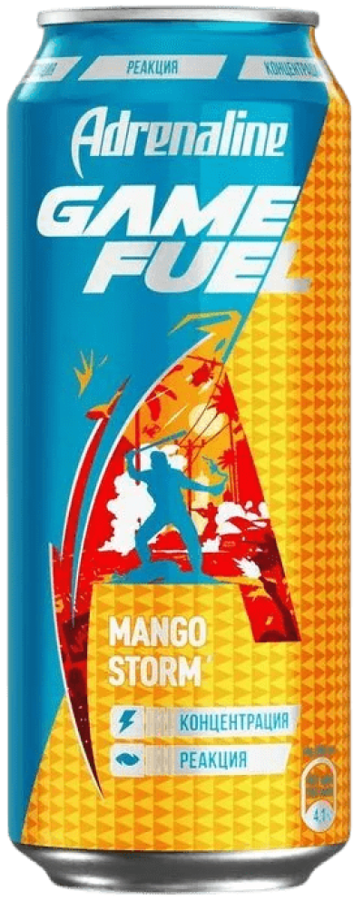 Энергетик Б/алг Адреналин Игровая Энергия Манго 0,449л ж/б