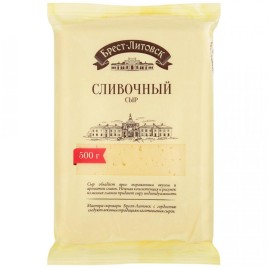 БЗМЖ Сыр Брест-Литовск сливочный 50% 500г фас. брус