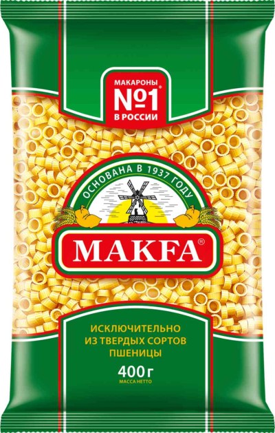 Макфа Макаронные изделия Кольца 400г