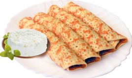 Блинчики с творогом 1кг.