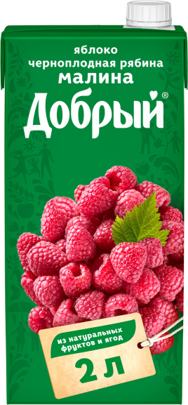 Нектар Добрый Яблоко/ малина/ч. рябина 2л