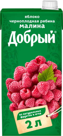 Сок Добрый Яблоко-вишня-рябина 2л.