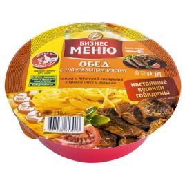 Лапша с Говядиной Бизнес Меню 110г