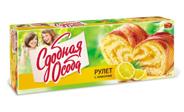 Рулет с лимоном Сдобная Особа 400г