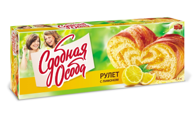 Рулет с лимоном Сдобная Особа 400г