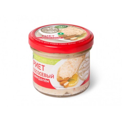 Риет из лосося с миндалем 100г. Меридиан