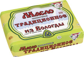 БЗМЖ Масло слив. Вологодское ИЗ ВОЛОГДЫ 82,5% 180г Верещагино