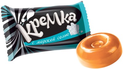 Карамель Кремка с морской солью  Яшкино 1 кг