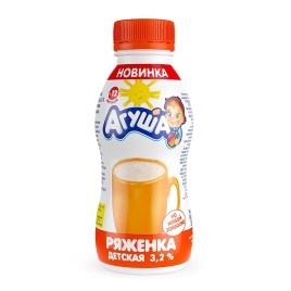 БЗМЖ Ряженка Агуша 3,2% 180гр