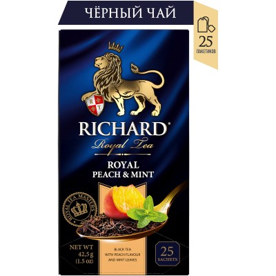 Чай Ричард персик-мята 25 пак