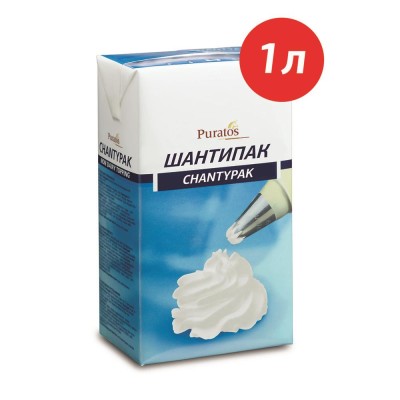 БЗМЖ Крем на растительных сливках "Шантипак" 1л