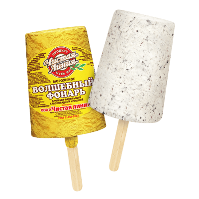 Эскимо Волшебный фонарь 80г Чистая линия