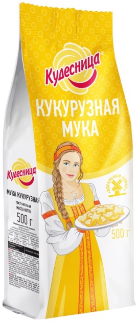 Мука Кудесница кукурузная 500гр