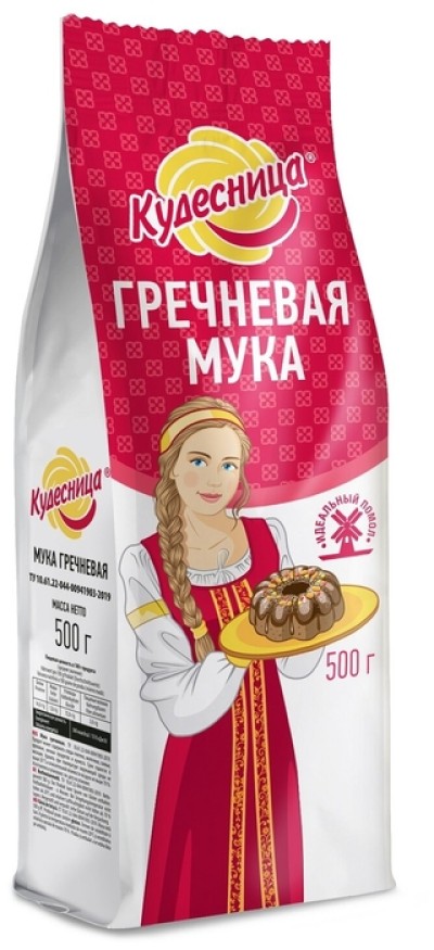 Мука Кудесница гречневая 500гр