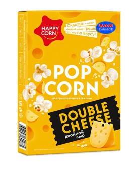 Зерно кукурузы Happy Corn для попкорна Двойной сыр 100гр