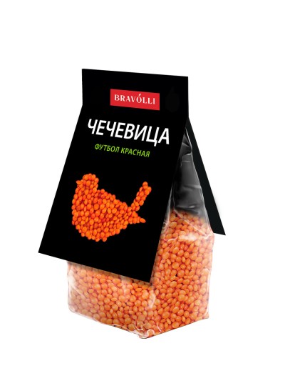 Bravolli чечевица красная  350г