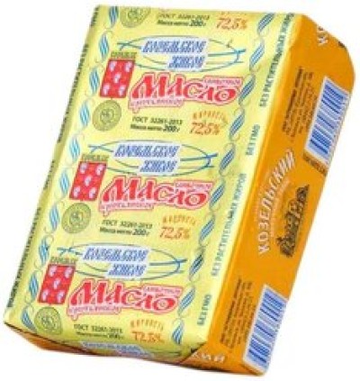 БЗМЖ Масло слив. Крестьянское 72,5% 180гр Козельский